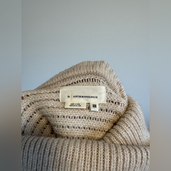 By Anthropologie Cropped Poncho Sweater - Picture 8 of 8